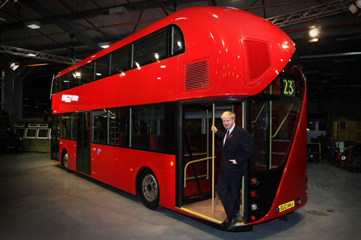 Boris Johnson Unveils electric bus
