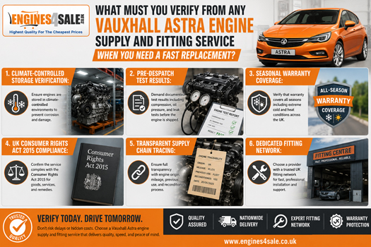 Reconditioned Vauxhall Astra Engine Supply and Fitting
